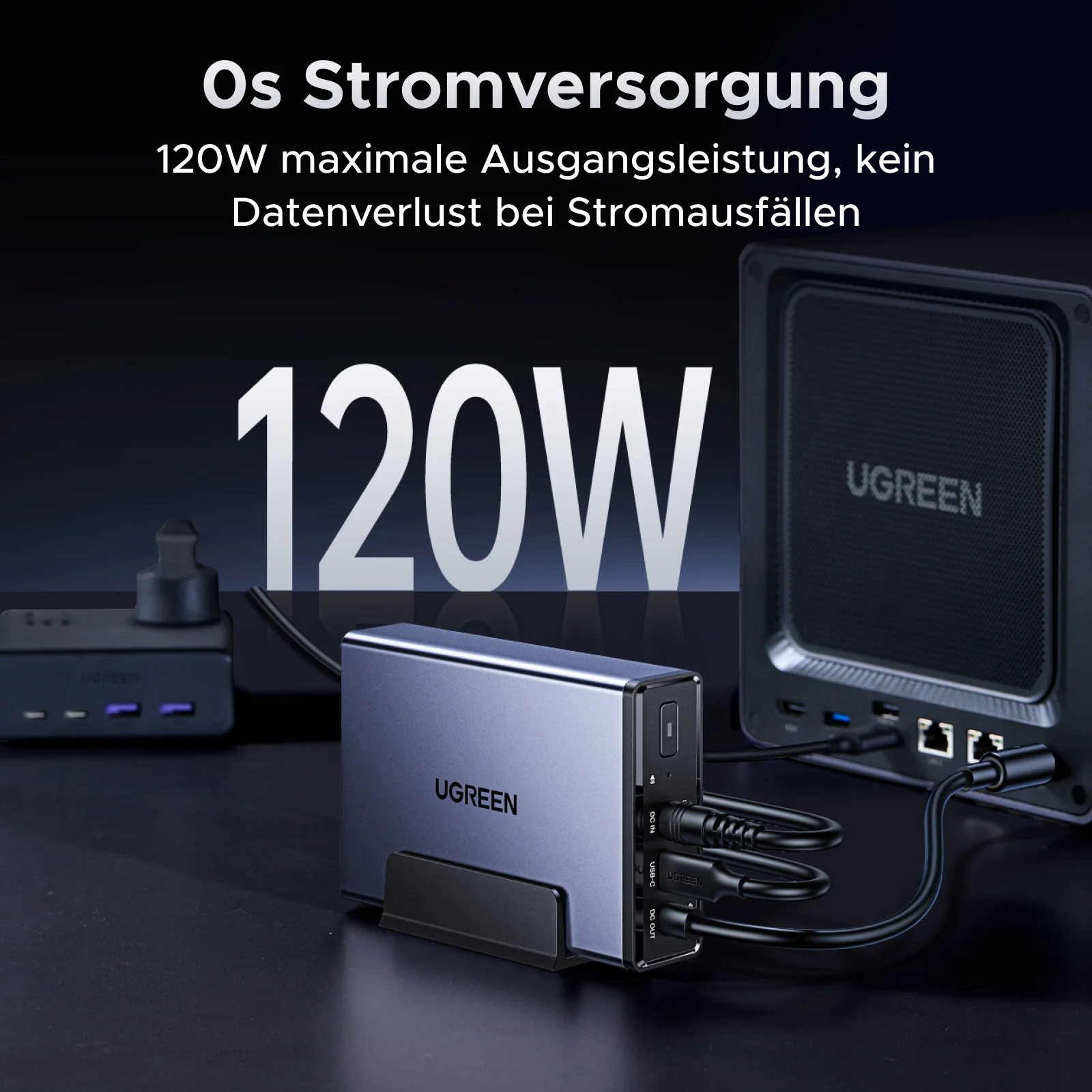 UGREEN NAS 120W DC USV unterbrechungsfreie Stromversorgung - Image 7