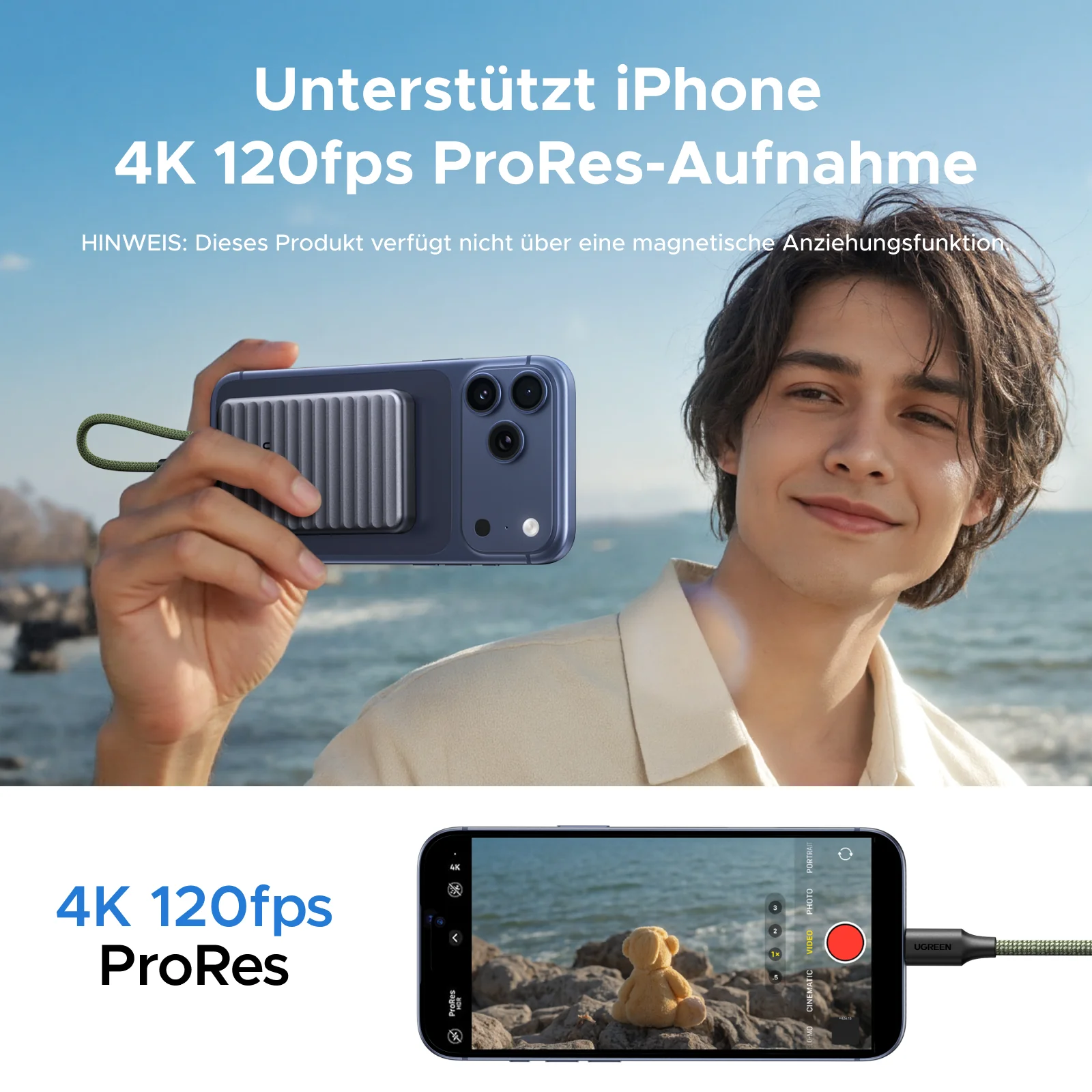UGREEN NeoDrive Go D710 40Gbps Externe SSD (1TB) - Image 10